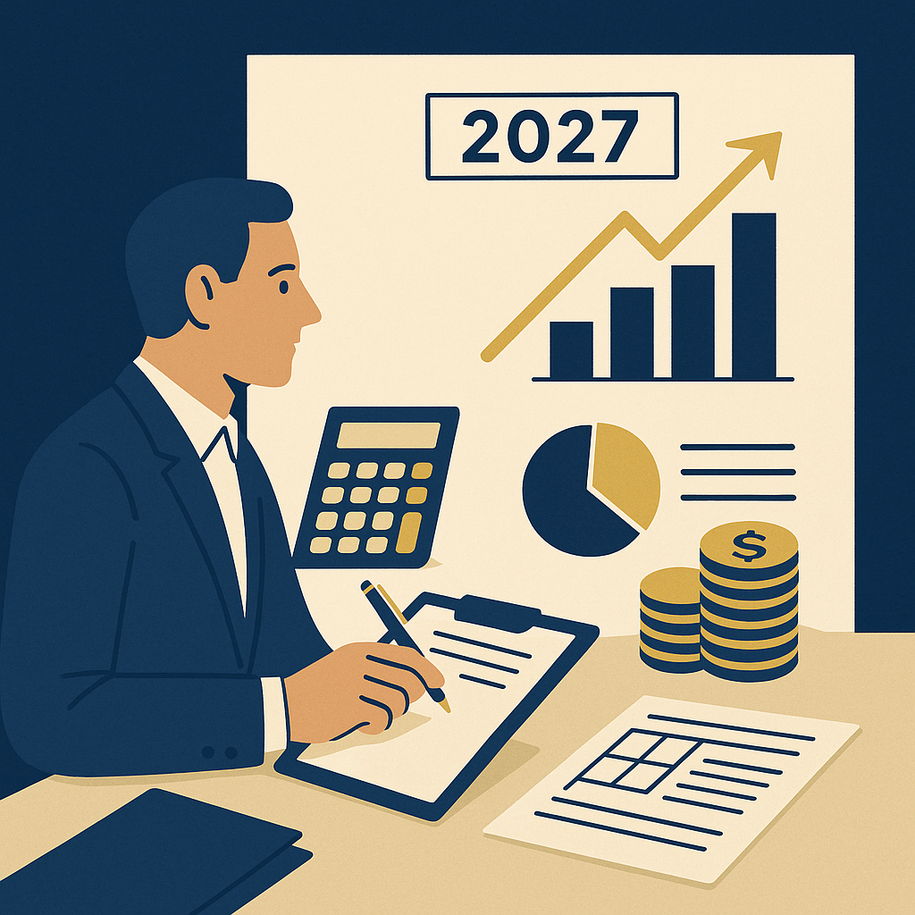 Orçamento Empresarial para 2027: Como Projetar Receitas, Custos, Impostos e Caixa